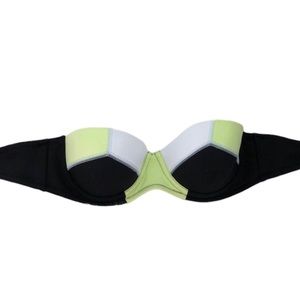 Victorias Secret Colorblock Bikini Top Fits 34A